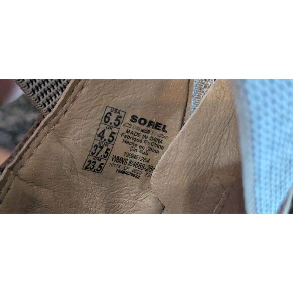 SOREL Women's 6.5 Platform Wedge Sandals - Picture 3 of 5
